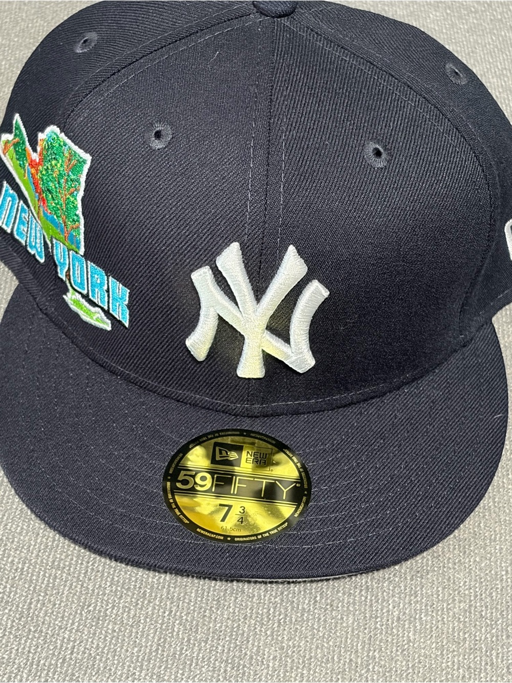 New Era NY Yankees States View Fitted Hat Size 7 3/4